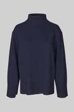 Second Female Alpha Knit Slit T-Neck Night Sky