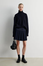 Second Female Alpha Knit Slit T-Neck Night Sky