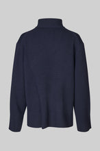 Second Female Alpha Knit Slit T-Neck Night Sky