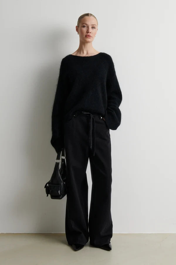 Second Female Brook Knit Lace O-Neck
