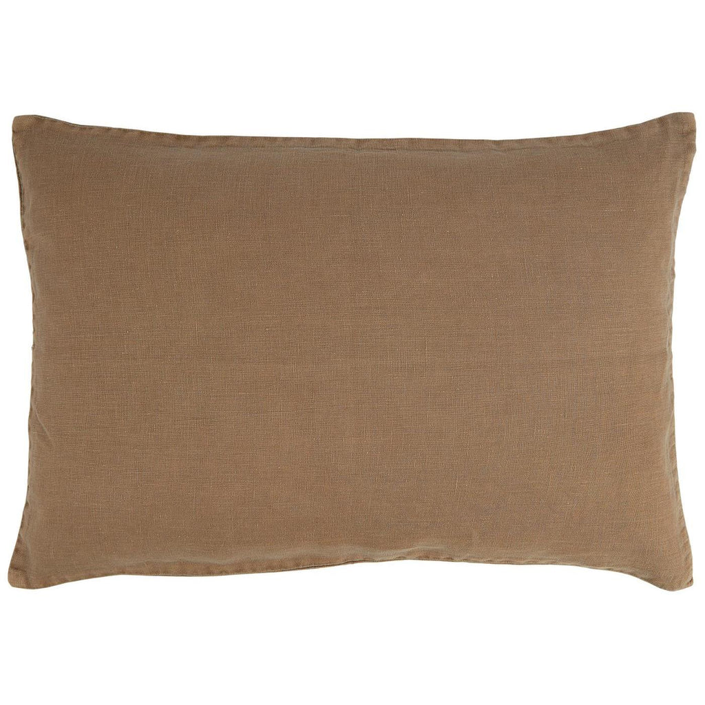 Linen Cushion cover cognac