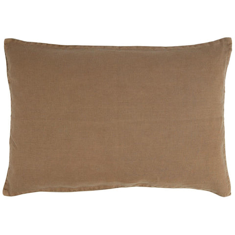 Linen Cushion cover cognac