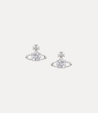 Vivienne Westwood Reina Earrings - Platinum / White CZ
