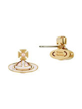 Vivienne Westwood Simonetta Bas Relief Earrings Gold / Pink
