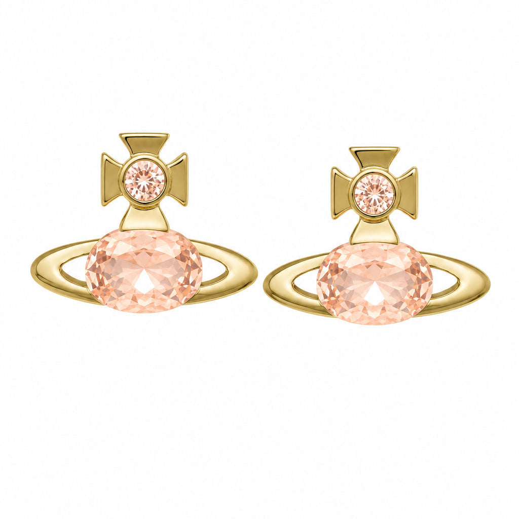 Vivienne Westwood ALLIE EARRINGS gold flesh cz