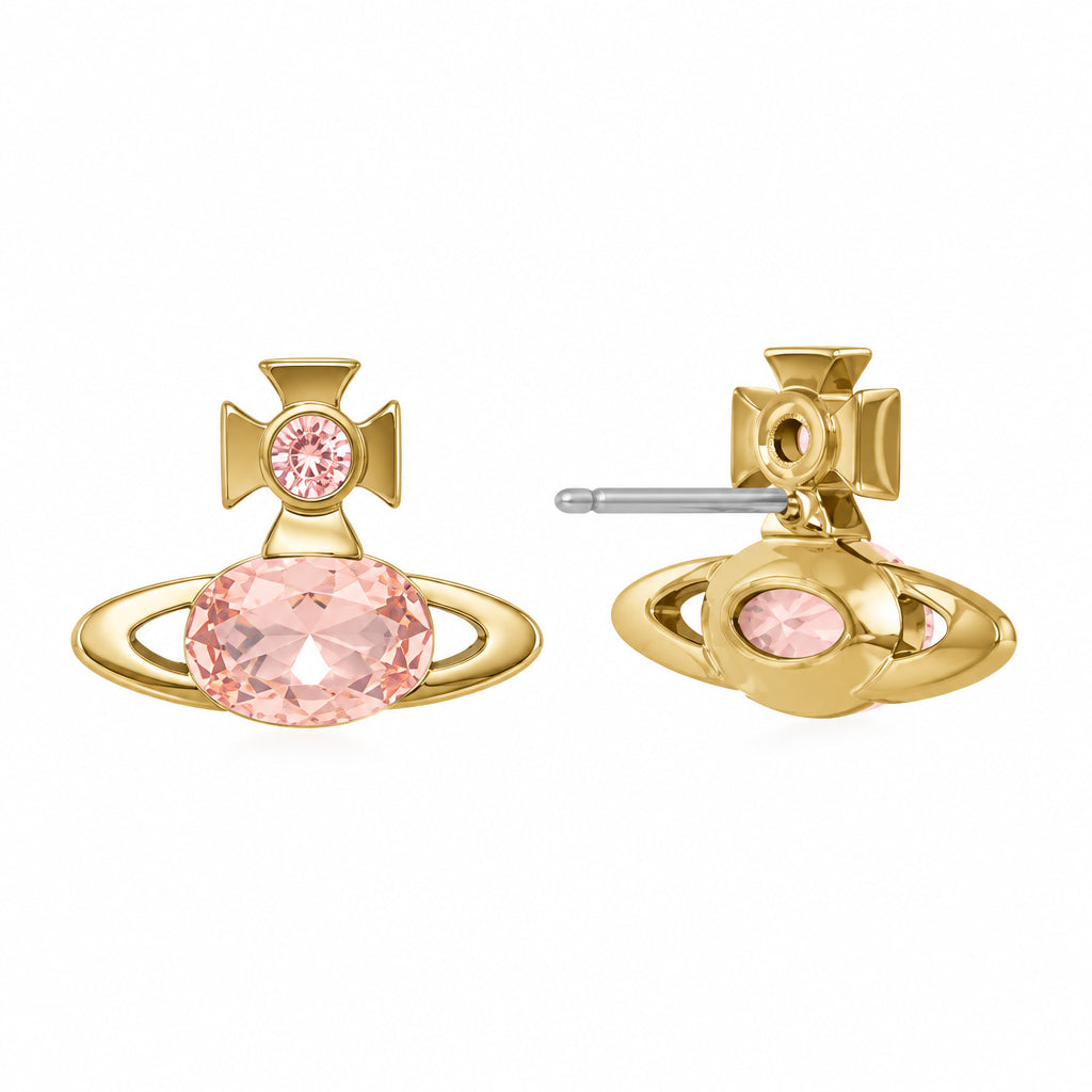 Vivienne Westwood ALLIE EARRINGS gold flesh cz