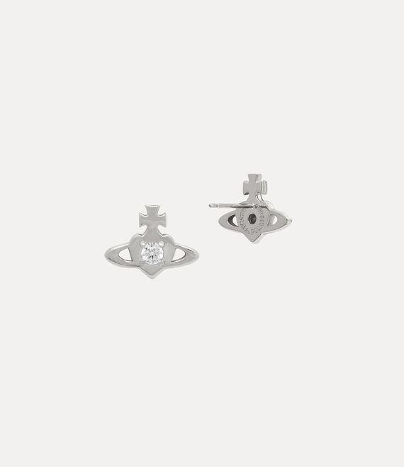 Vivienne Westwood Noella Earrings Platinum/White CZ