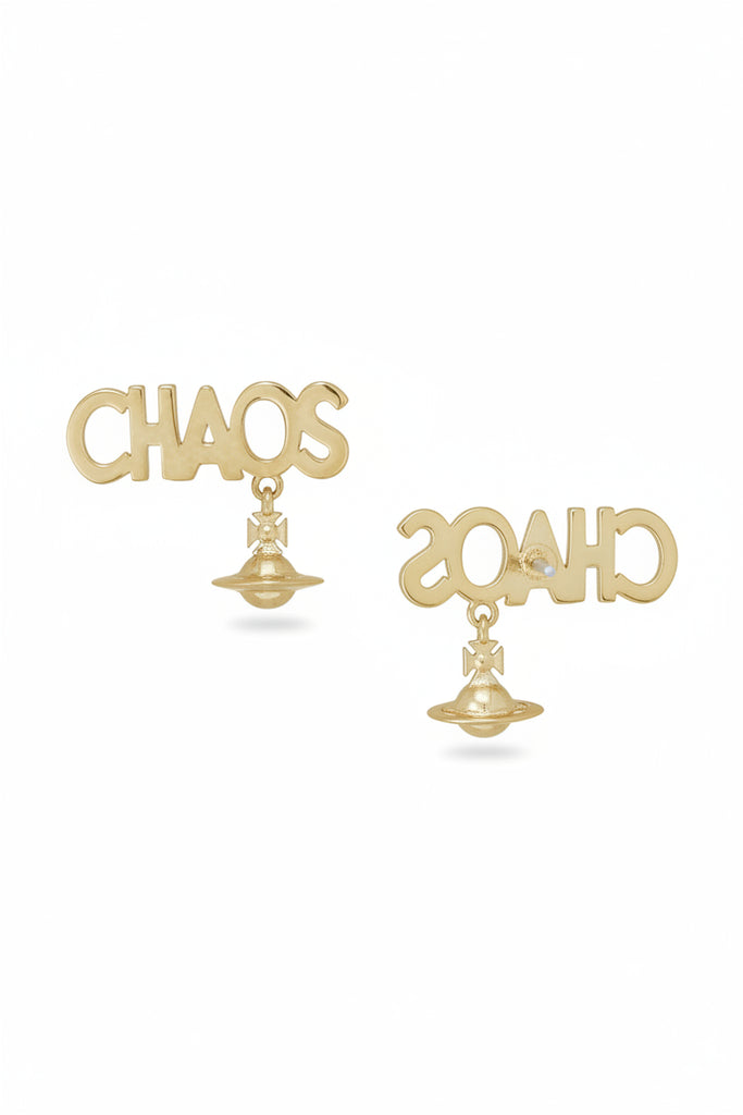 Vivienne Westwood CHAOS STUD EARRINGS - GOLD