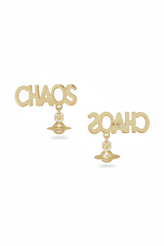 Vivienne Westwood CHAOS STUD EARRINGS - GOLD