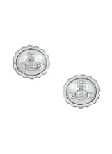 Vivienne Westwood BLUMA EARRINGS - PLATINUM / WHITE