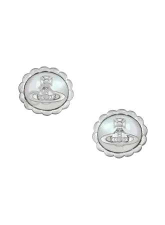 Vivienne Westwood BLUMA EARRINGS - PLATINUM / WHITE