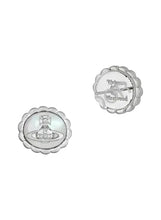 Vivienne Westwood BLUMA EARRINGS - PLATINUM / WHITE
