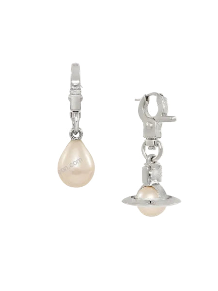 Vivienne Westwood Claude small earrings platinum
