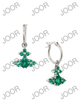 Vivienne Westwood FEODORITA HOOP EARRINGS - Mint Green
