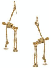 Vivienne Westwood Skeleton Earrings - Gold/Ivory