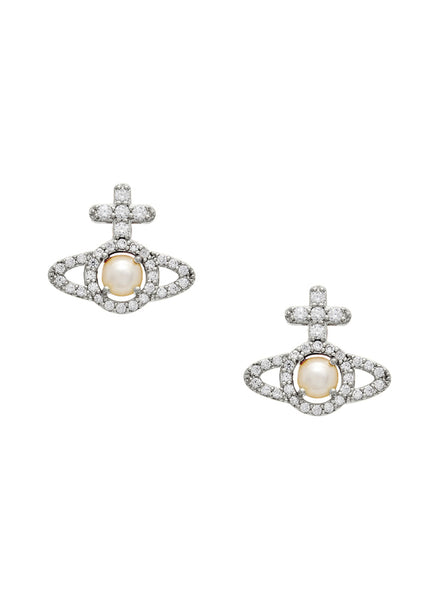 Vivienne Westwood OLYMPIA PEARL Earrings - Platinum