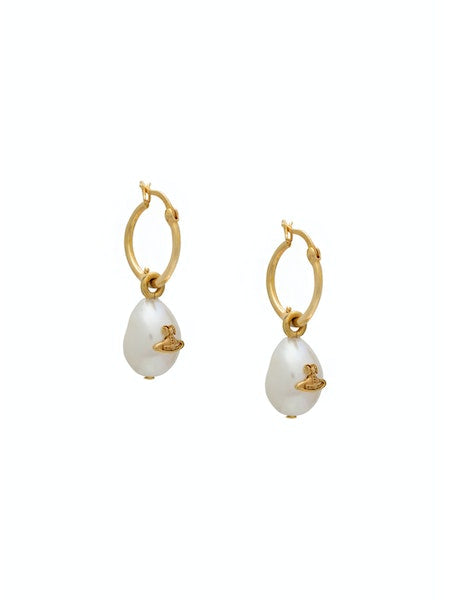 Vivienne Westwood SS24 Azul Hoop Earrings - Gold