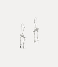 Vivienne Westwood Skeleton Earrings - Platinum/Black