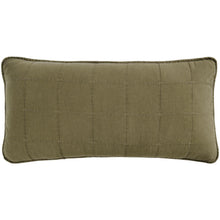 IB Cushion cover and inner f/headboard cushion eucalyptus green, front quilted, backside w/tie bands