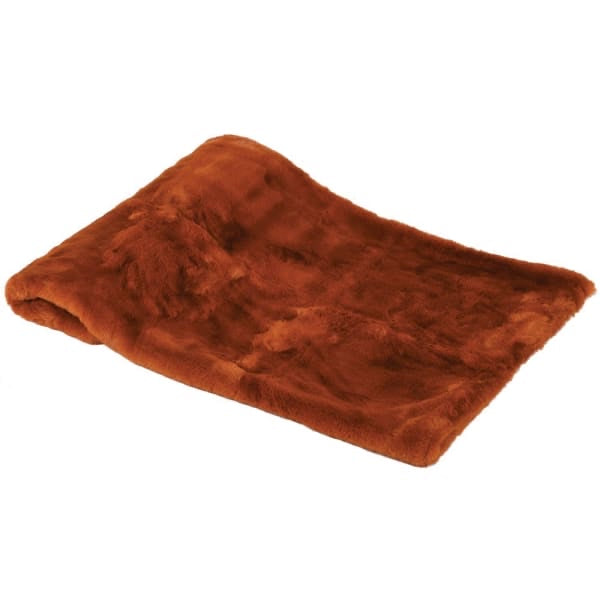 Burnt Amber Faux Fur Throw CollardManson