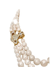 Vivienne Westwood Graziella three row pearl necklace gold