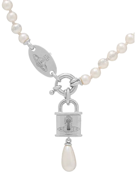 Vivienne Westwood celestia small necklace platinum