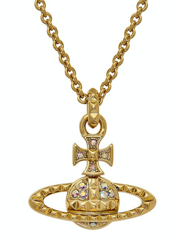 Vivienne Westwood Mayfair Bas Relief Pendant - Gold / Crystal