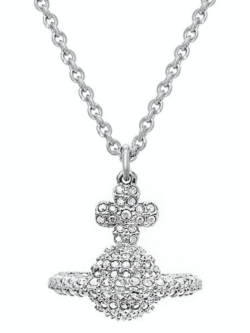 Vivienne Westwood Grace Small Pendant - Rhodium/Crystal