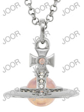 Vivienne Westwood New Tiny Orb Pendant Platinum / Light Peach / Light Gold