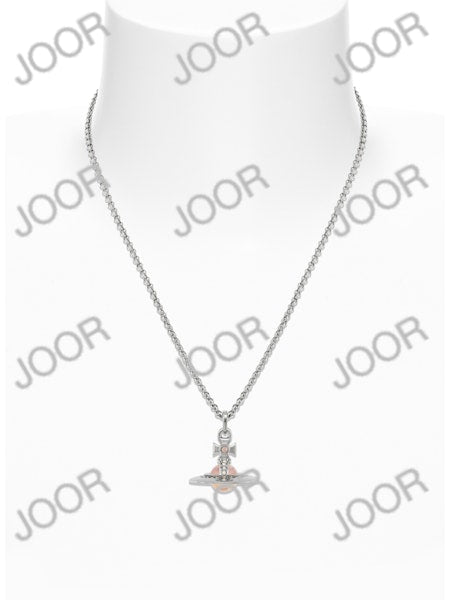 Vivienne Westwood New Tiny Orb Pendant Platinum / Light Peach / Light Gold