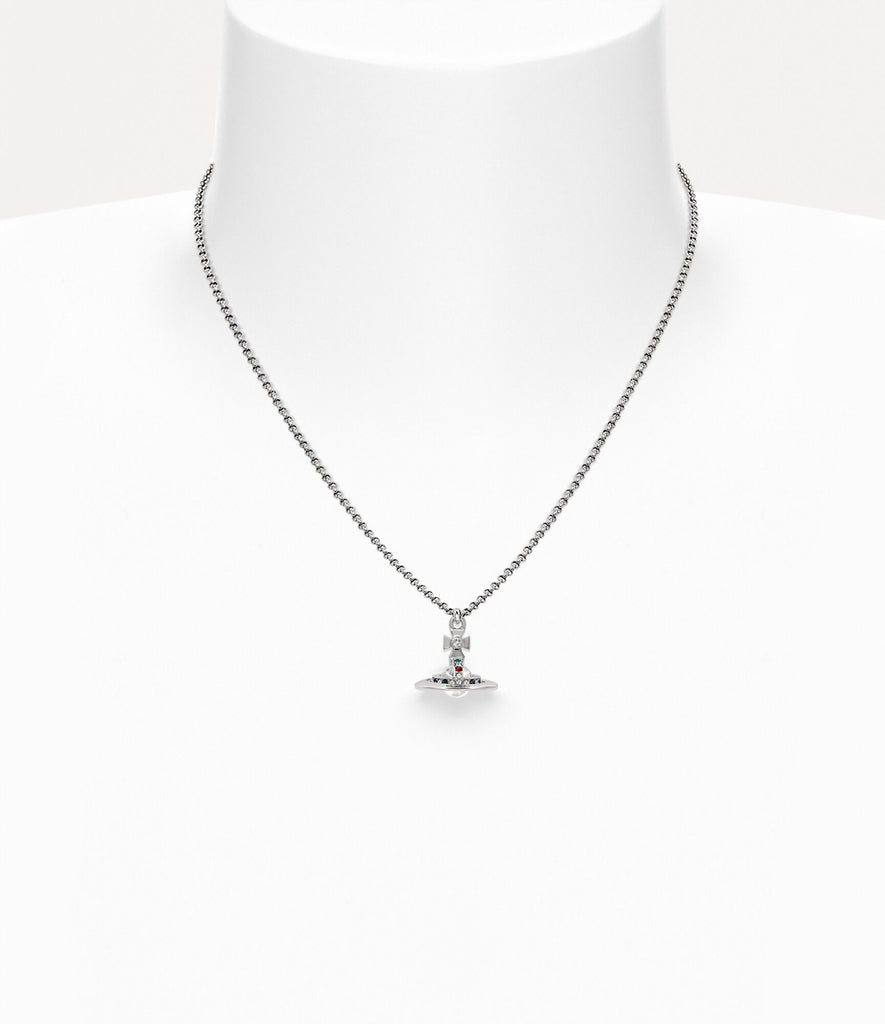 Vivienne Westwood New Petite Orb Pendant Necklace platinum