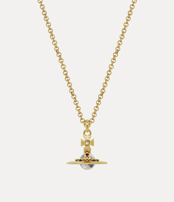 Vivienne Westwood New Petite Orb Pendant Necklace Gold