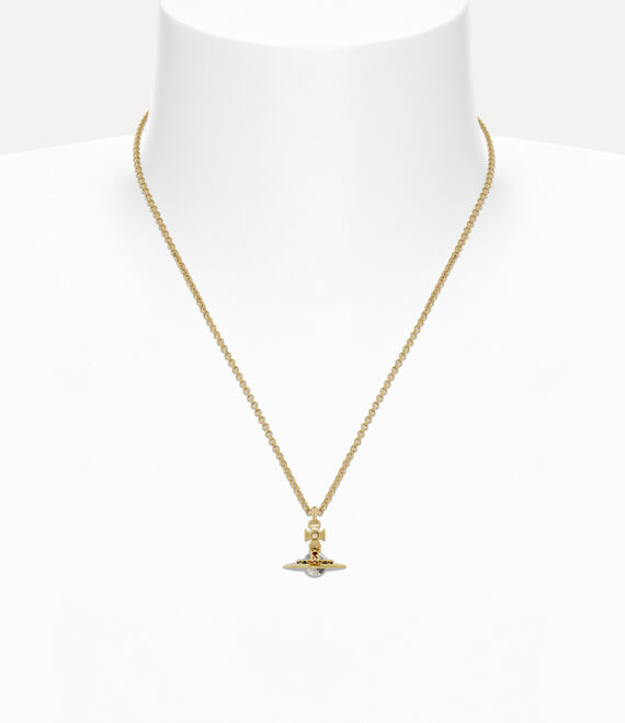 Vivienne Westwood New Petite Orb Pendant Necklace Gold