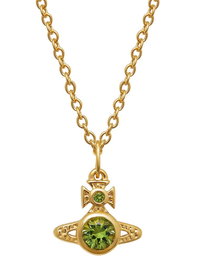 SS24 Vivienne Westwood London Orb Pendant - Gold/Green