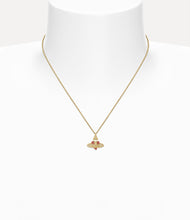 Vivienne Westwood NEW DIAMANTE HEART PENDANT - GOLD/LIGHT GOLD QUARTZ