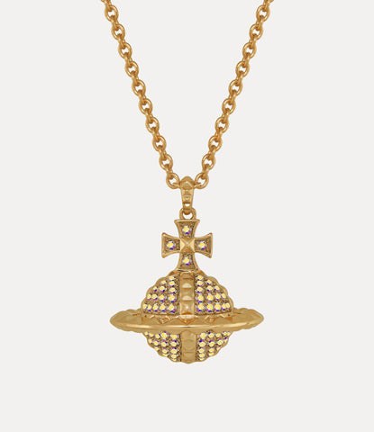 Vivienne Westwood Mayfair Large Orb Pendant - Gold/ Crystal