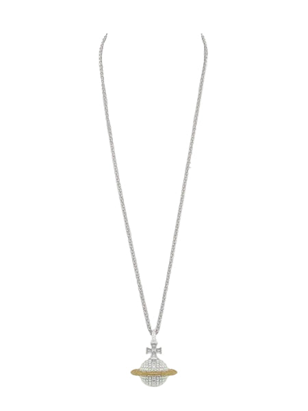 Vivienne Westwood Mayfair Large Orb Pendant - SS26-RHODIUM / GOLD / CRYSTAL