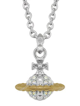 Vivienne Westwood Mayfair small orb pendant SS26-RHODIUM / GOLD / CRYSTAL AB