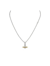 Vivienne Westwood Mayfair small orb pendant SS26-RHODIUM / GOLD / CRYSTAL AB