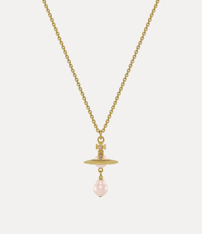 Vivienne Westwood Aleksa Pendant- Gold Peach Pearl