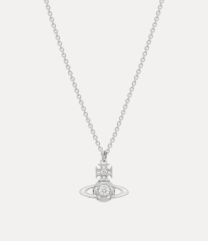 Vivienne Westwood Lee Orb Pendant Platinum / White CZ