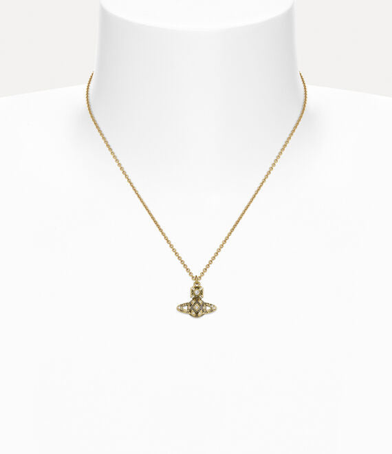 Vivienne Westwood RACHELLE BAS RELIEF PENDANT - GOLD/WHITE