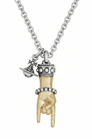 Vivienne Westwood MAN. ANATOLY LONG PENDANT - PLATINUM / GOLD
