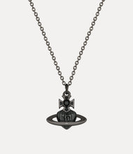 Vivienne Westwood MAN. FABIANNO PENDANT - RUTHENIUM / TRANSPARENT BLACK
