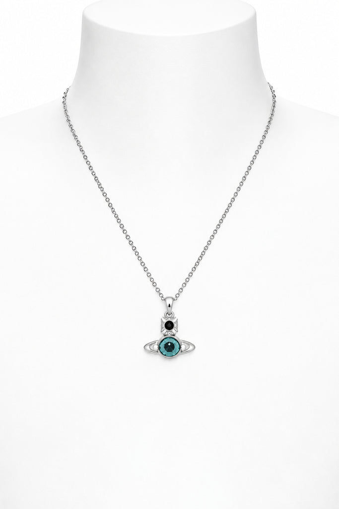 Vivienne Westwood DEANNA PENDANT - PLATINUM / BLUE