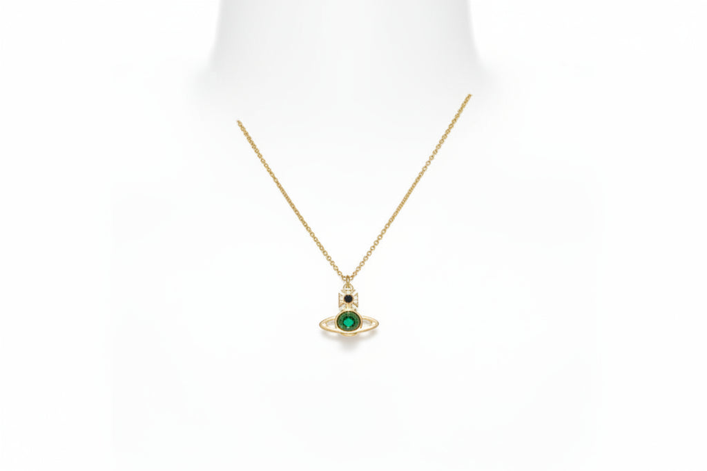 Vivienne Westwood DEANNA PENDANT - GOLD / GREEN