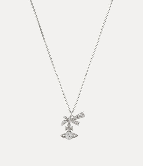 Vivienne Westwood ANGELIQUE PENDANT (925) - PLATINUM / WHITE CZ