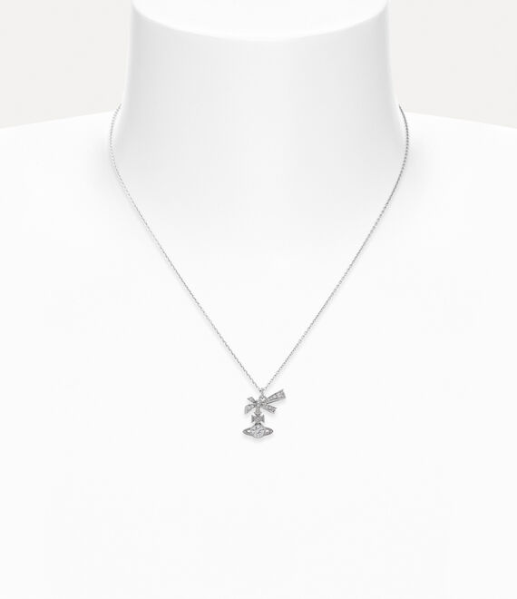 Vivienne Westwood ANGELIQUE PENDANT (925) - PLATINUM / WHITE CZ