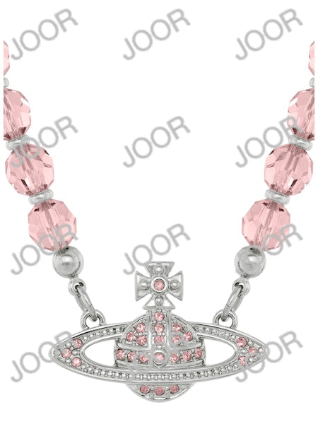 Vivienne Westwood Messaline Choker Platinum / Vintage Rose