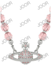 Vivienne Westwood Messaline Choker Platinum / Vintage Rose